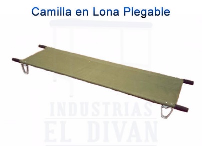 CAMILLA PLEGABLE  TENDIDO DE LONA